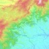 Piquete topographic map, elevation, terrain