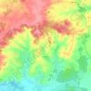 Villegouin topographic map, elevation, terrain