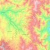Cañasgordas topographic map, elevation, terrain