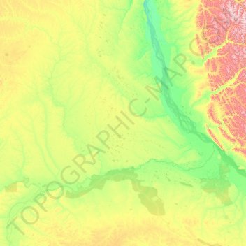 Vilyuysky Ulus topographic map, elevation, terrain