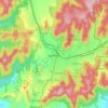 Bowenfels topographic map, elevation, terrain