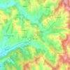 Secuieni topographic map, elevation, terrain