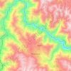 Huaccana topographic map, elevation, terrain