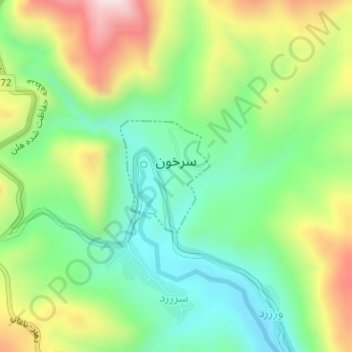 Sar Khun, Chaharmahal and Bakhtiari topographic map, elevation, terrain