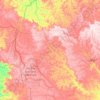 Mineiros topographic map, elevation, terrain