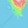 Grad Pula topographic map, elevation, terrain
