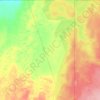 Meadow topographic map, elevation, terrain