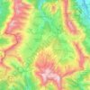 Le Dévoluy topographic map, elevation, terrain