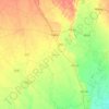 Dhampur topographic map, elevation, terrain