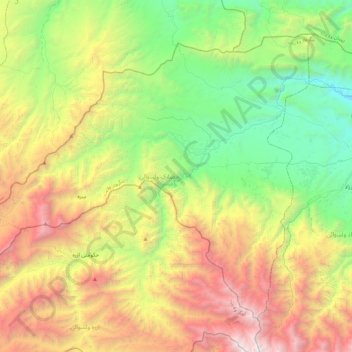 Hesarak topographic map, elevation, terrain
