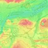 Ottawa—Vanier—Gloucester topographic map, elevation, terrain