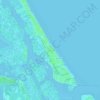 Ponce Inlet topographic map, elevation, terrain