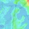 Rhodes topographic map, elevation, terrain