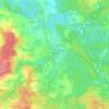 Třeboň topographic map, elevation, terrain