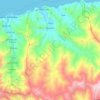 Parroquia Chuao topographic map, elevation, terrain