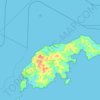 Wellesley Islands topographic map, elevation, terrain