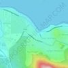 Playa Bonita topographic map, elevation, terrain