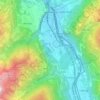 Saint-Maurice topographic map, elevation, terrain