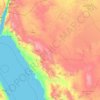 Provinz Tabuk topographic map, elevation, terrain