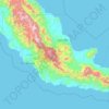 Central topographic map, elevation, terrain