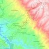 Quinua topographic map, elevation, terrain