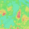 Big Canon Lake topographic map, elevation, terrain