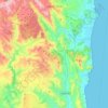 Lanusèi/Lanusei topographic map, elevation, terrain