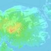 Bas-Caraquet topographic map, elevation, terrain