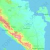 Sumatra du Sud topographic map, elevation, terrain