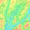Asphodel-Norwood topographic map, elevation, terrain
