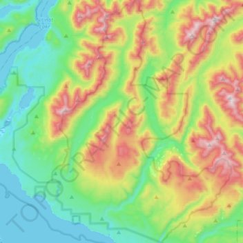 Carmanah Walbran Provincial Park topographic map, elevation, terrain