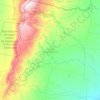 Pedanía San Bartolomé topographic map, elevation, terrain