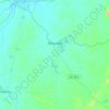 Forquilha topographic map, elevation, terrain