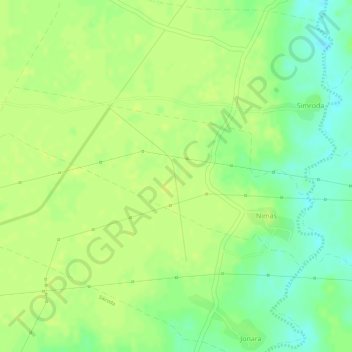 Nimas topographic map, elevation, terrain