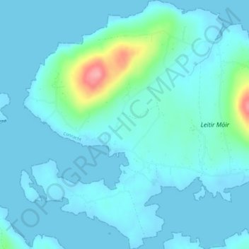 Lettercallow topographic map, elevation, terrain