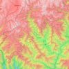 Paro District topographic map, elevation, terrain