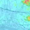 Wenchong Subdistrict topographic map, elevation, terrain