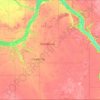 Municipality of Louise topographic map, elevation, terrain