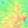 Geithain topographic map, elevation, terrain