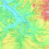 Poggibonsi topographic map, elevation, terrain