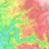 Champs-sur-Tarentaine-Marchal topographic map, elevation, terrain