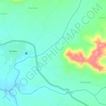 Dhani topographic map, elevation, terrain