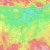 Calvin topographic map, elevation, terrain