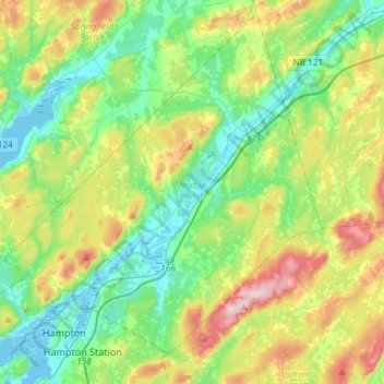 Norton Parish topographic map, elevation, terrain