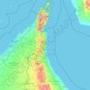 Sharjah Emirate topographic map, elevation, terrain