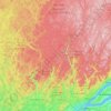 La Jacques-Cartier topographic map, elevation, terrain