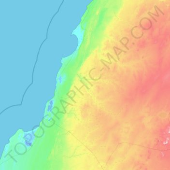Imlili topographic map, elevation, terrain
