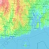 Rhode Island topographic map, elevation, terrain