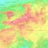 Chhindwara topographic map, elevation, terrain