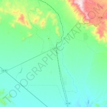 Congress topographic map, elevation, terrain